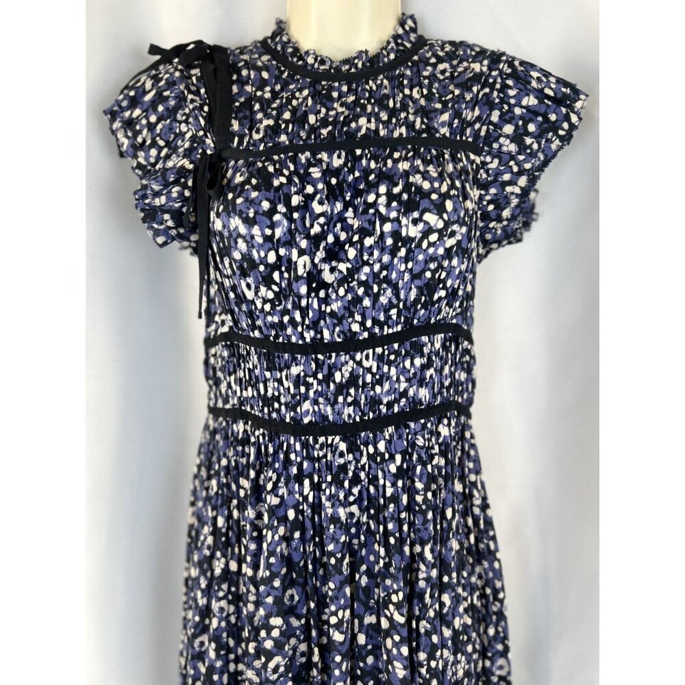 Ulla Johnson Amari Midi Dress in Indigo Blue $395 - Picture 5 of 14